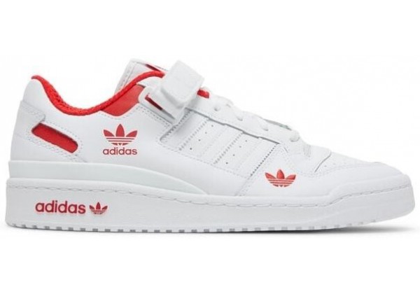 Кроссовки Adidas Forum 84 Low Cloud White Red